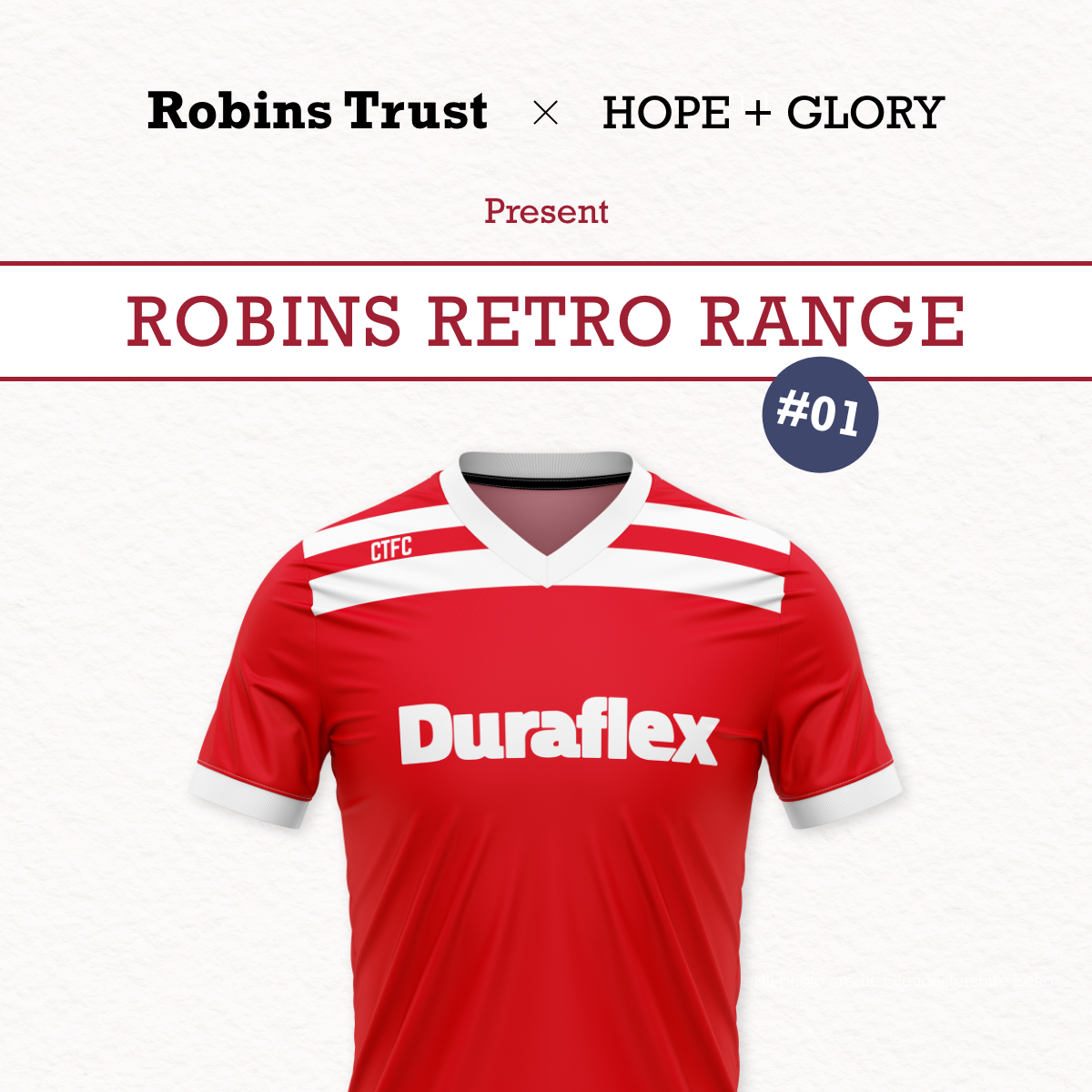 Robins Trust x Hope and Glory Present Robins Retro range #01